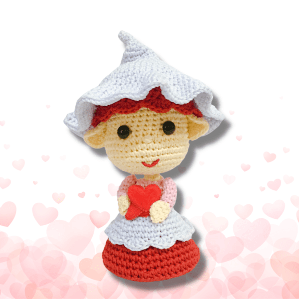 crochet valentine's doll