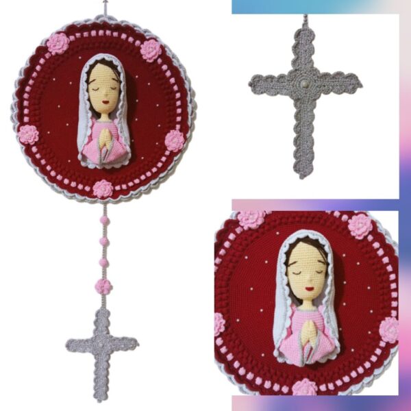 crochet Virgin Mary Rosary