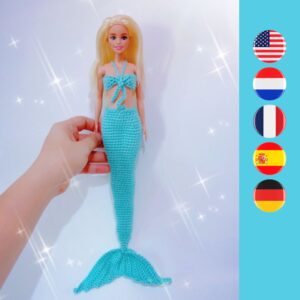 crochet Barbie mermaid tail