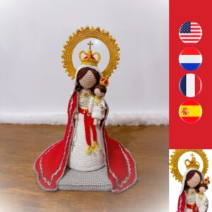 crochet Virgin Mary of the rosary with Jesus