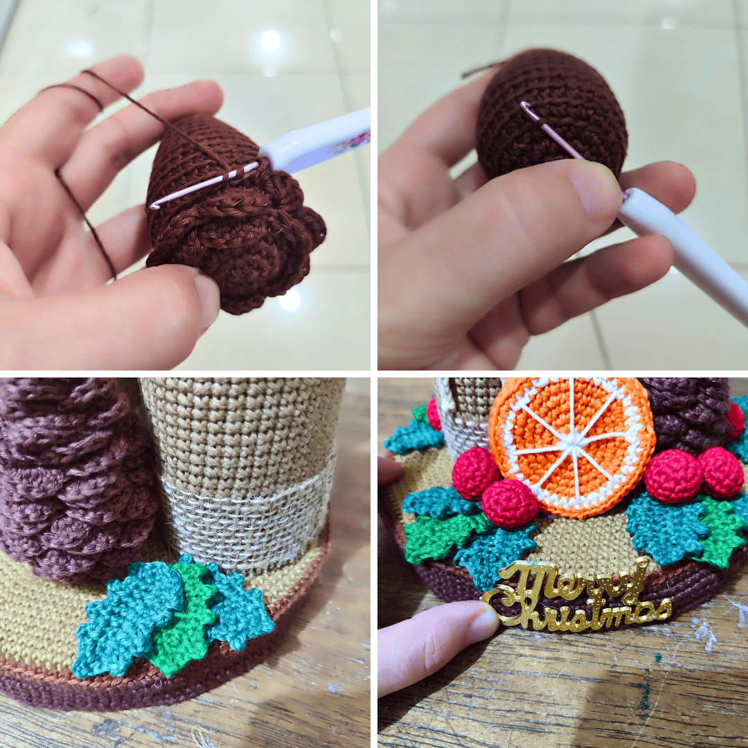 Just a collage of picture I took while making the pattern