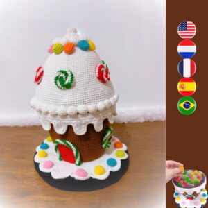 crochet gingerbread house