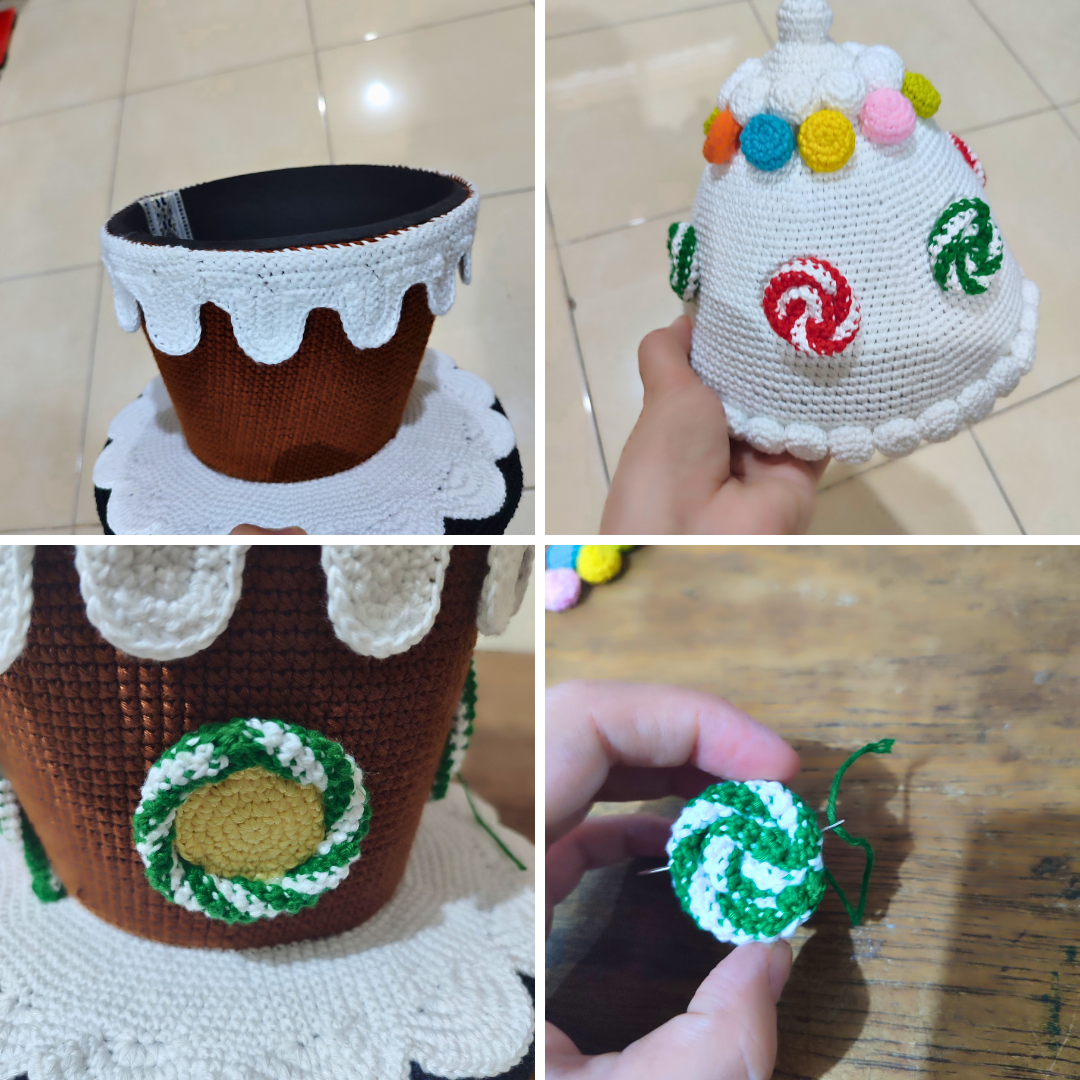 Just a collage of picture I took while making the pattern