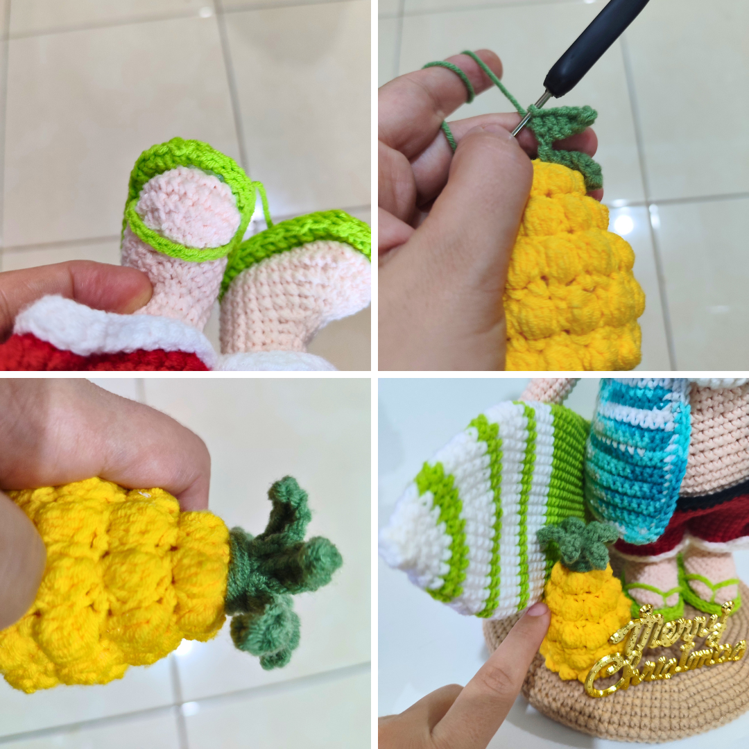 Just a collage of picture I took while making the pattern