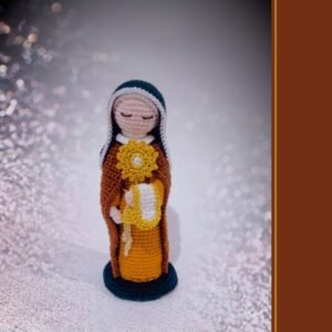 crochet version of St Clara and St Teresa of Avila