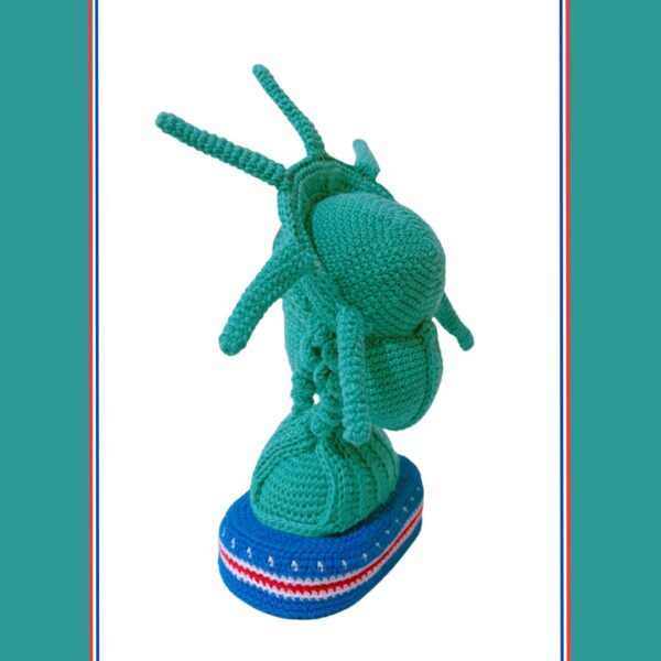 crochet statue of liberty crochet lady Liberty bust