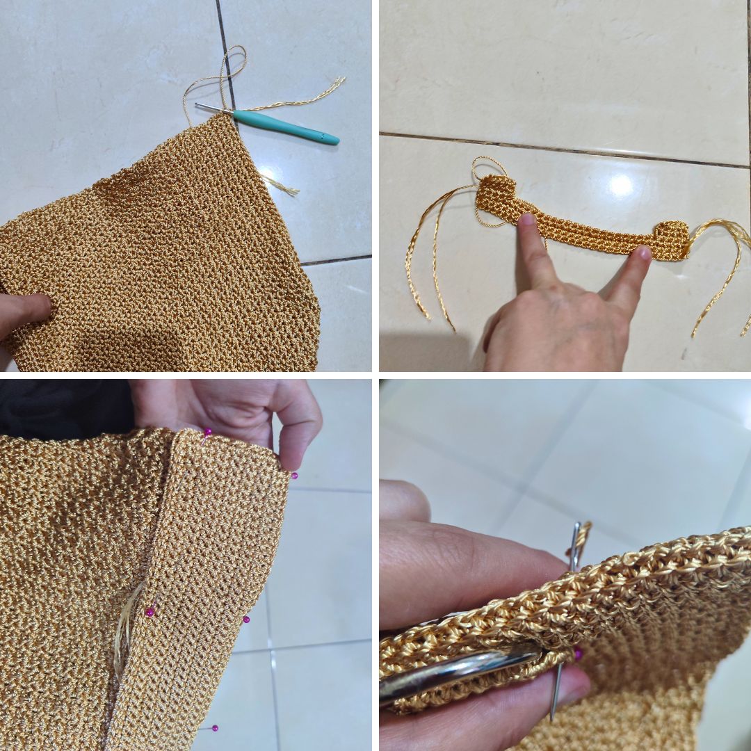 Just a collage of picture I took while making the pattern