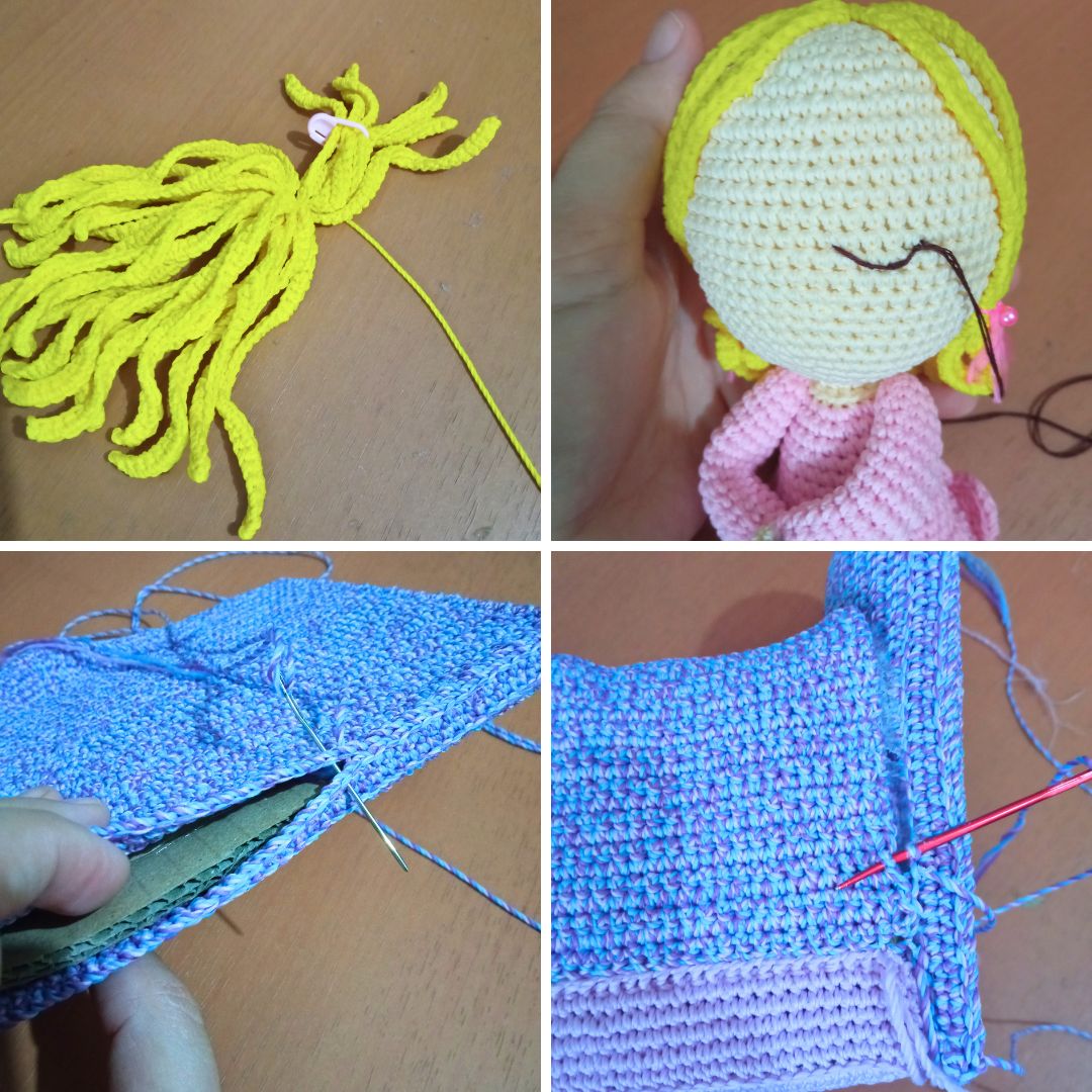 Just a collage of picture I took while making the pattern