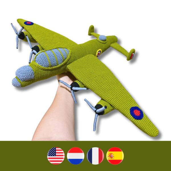 crochet WWII bomber plane