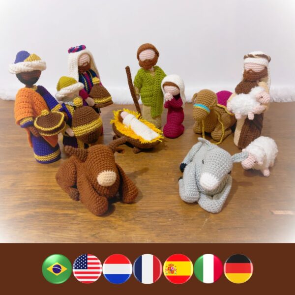 crochet nativity set