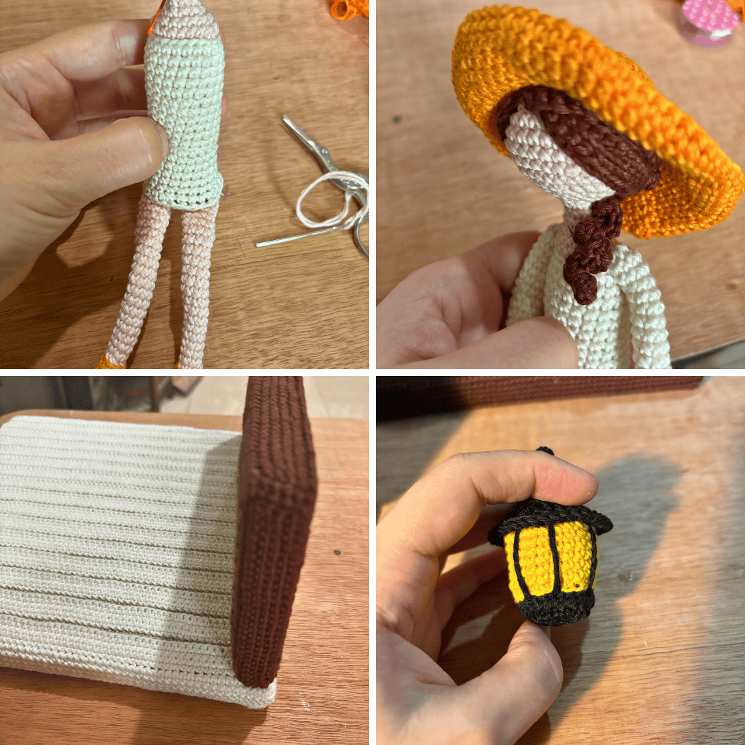 Just a collage of picture I took while making the pattern