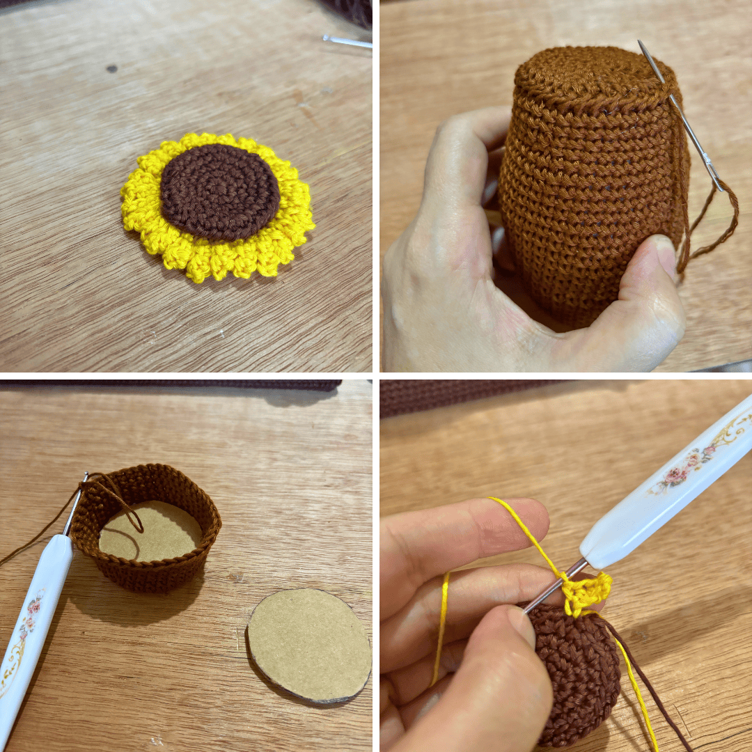 Just a collage of picture I took while making the pattern