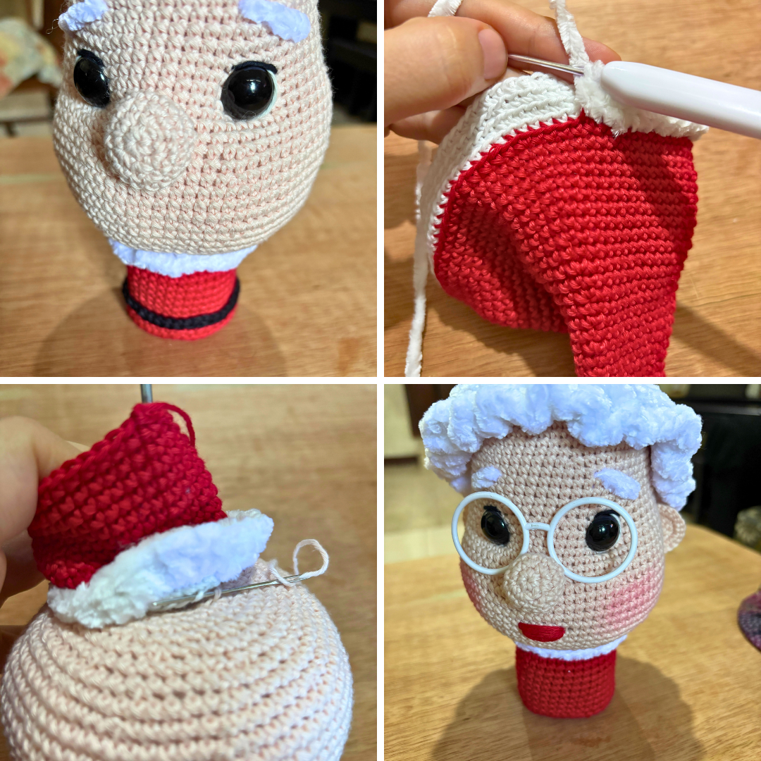 Just a collage of picture I took while making the pattern