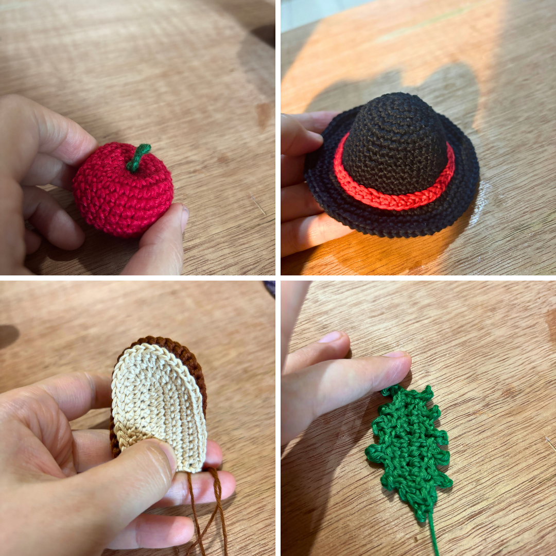 Just a collage of picture I took while making the pattern