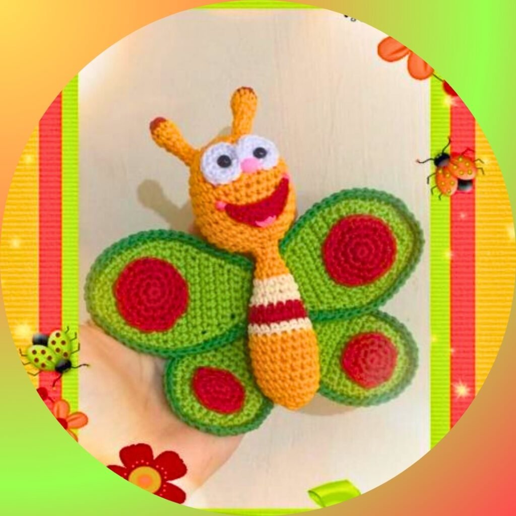 crochet baby tv butterfly
