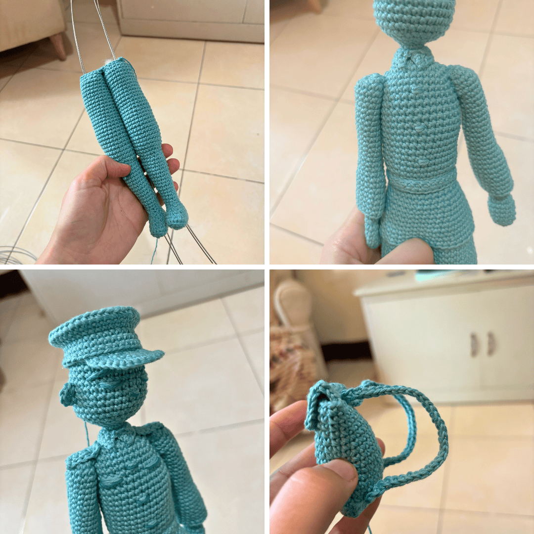 Just a collage of picture I took while making the pattern