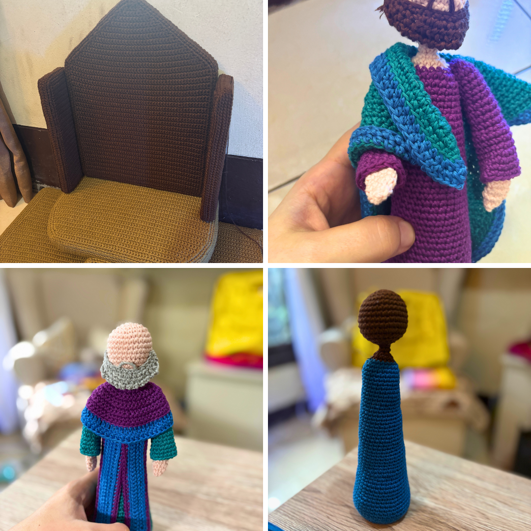 Just a collage of picture I took while making the pattern