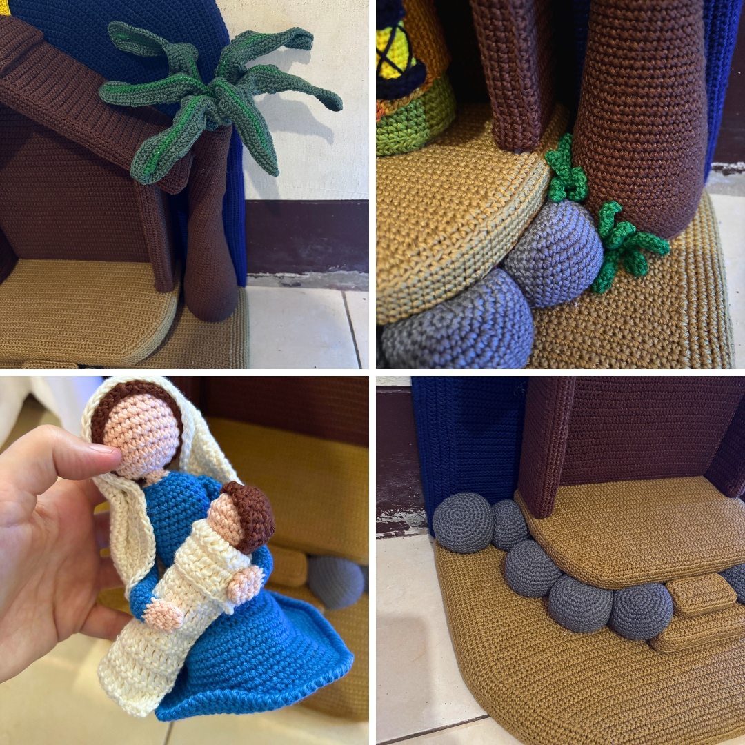 Just a collage of picture I took while making the pattern