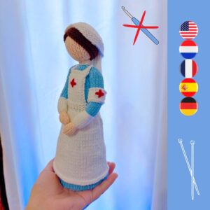 knitting world war Red Cross nurse