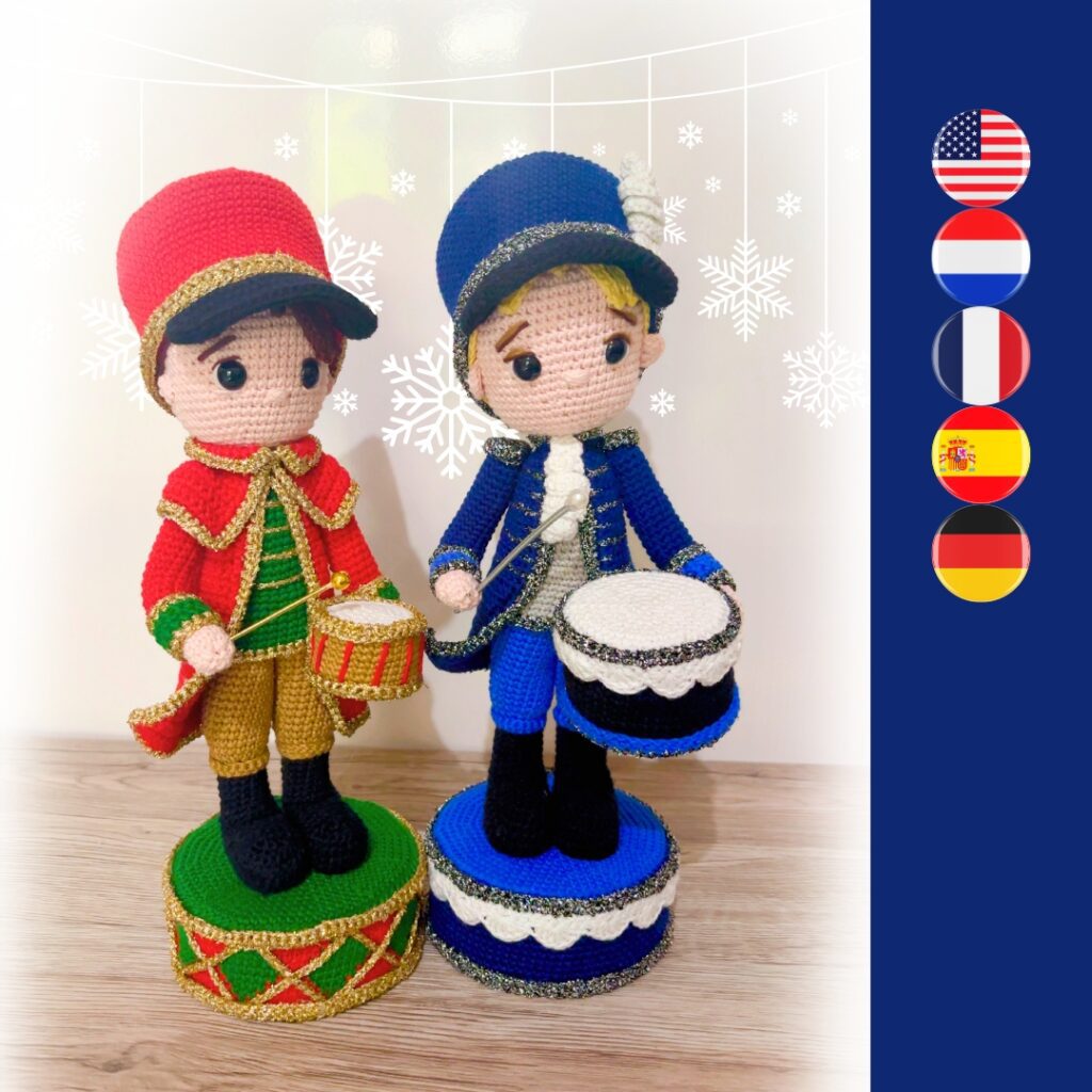 crochet little drummer boy dolls
