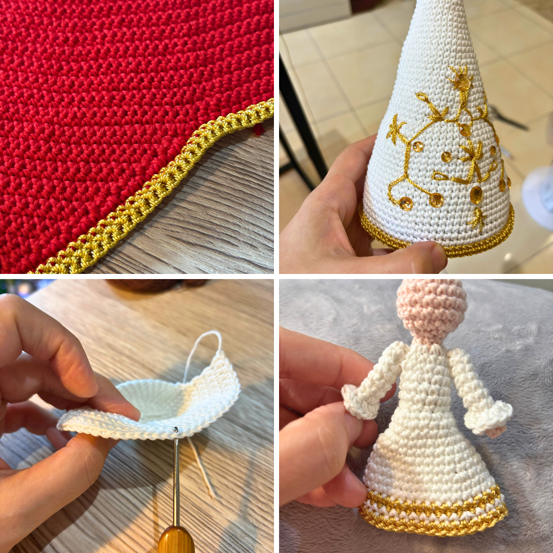 Just a collage of picture I took while making the pattern