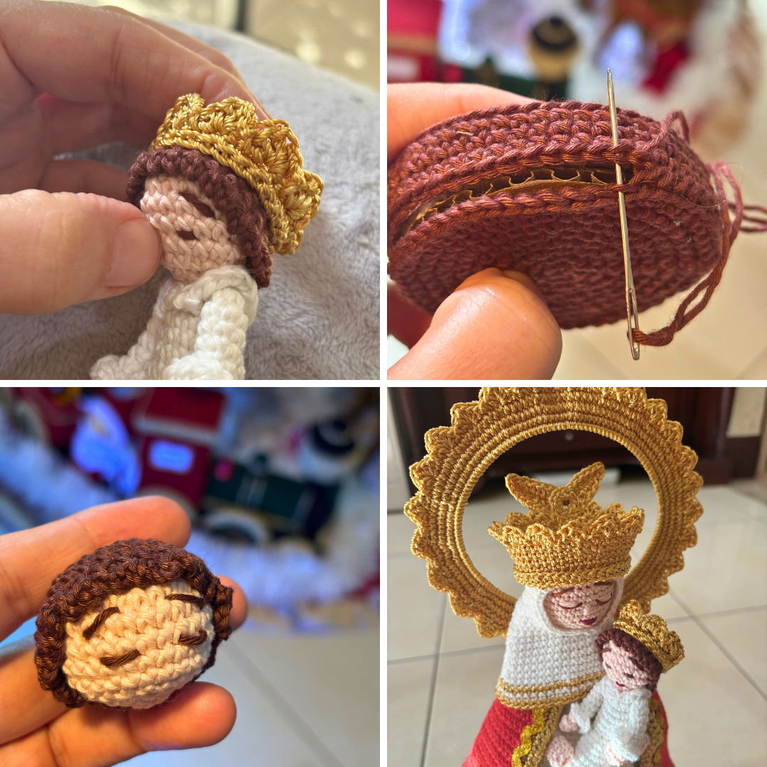 Just a collage of picture I took while making the pattern