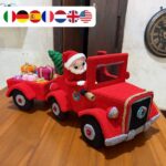 Voiture et remorque du Père Noël